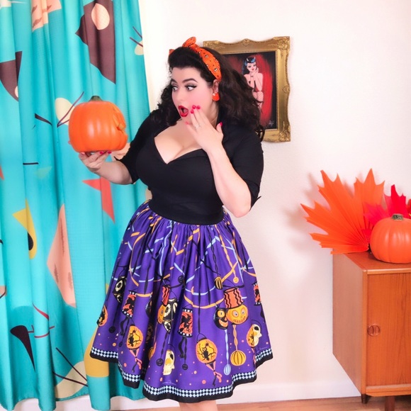 Pinup Couture Dresses & Skirts - Pinup Couture Halloween Jenny Skirt in Lantern NWT